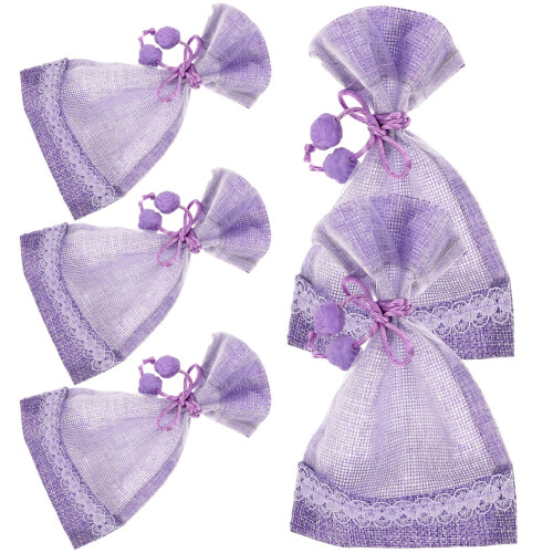 20Pièces Sachets Vides Violet Pour Maison Bureau 1