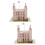 2Ensembles Puzzle 3D Bâtiment En Papier Khaki, Loisir Éducatif 9