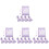 20Pièces Sachets Vides Violet Pour Maison Bureau 3