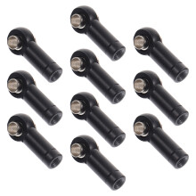 10Pièces Têtes À Rotule En Alliage D'aluminium Noires Pour Modèles