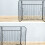 Wrought Iron Fireplace Screen with Mesh Spark Guard, Rustic Design and Child Safety Barrier 3