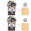 2Pièces Carte 3D Graduation Décorative Solide 5