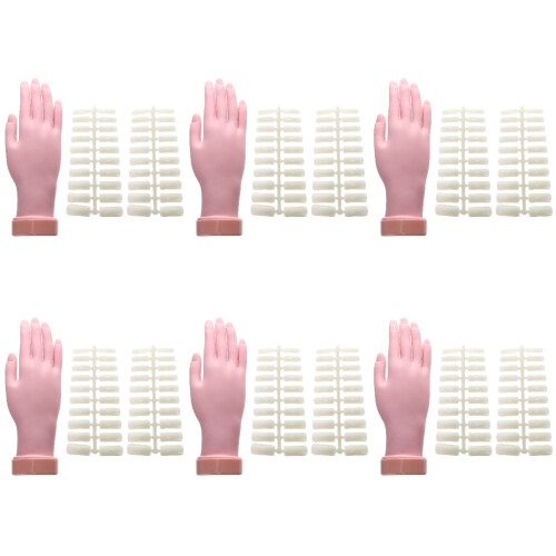 6Pièces Support Main Flexible En Silicone Pour École Et Salon 1