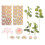 33Pcs Elegant Multi-Use Flower Cake Decoration Kit for Party Wedding 1