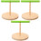 3Pièces Perchoir Bois Pour Stand Stable Usage Polyvalent 5