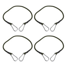 4pcs Heavy Duty Bungee Cords with Hooks Adjustable Tie Down Straps for Camping Luggage Roof Rack