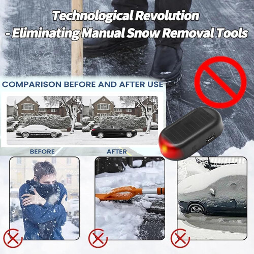 Car DeIcer with Automatic Temperature Detection, Electromagnetic Frost Removal Snow Device, 2 Pack 1