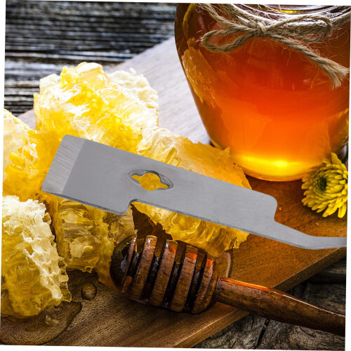 Stainless Steel Bee Hive Tool Beekeeping Scraper with Ergonomic Grip for Easy Hive Separation 2