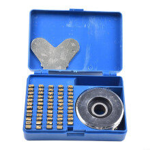 Embossing Wheel Kit 104 Characters for FR900 Sealing Machine, Durable Replaceable Iron Printing Wheel