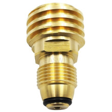 Propane Tank Adapter POL to QCC Type 1 Brass Fitting Converter Durable Build Fast Connection