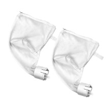 2pcs Pool Filter Bags Reusable Easy Clean Zipper Design for Swimming Pool Debris Collection