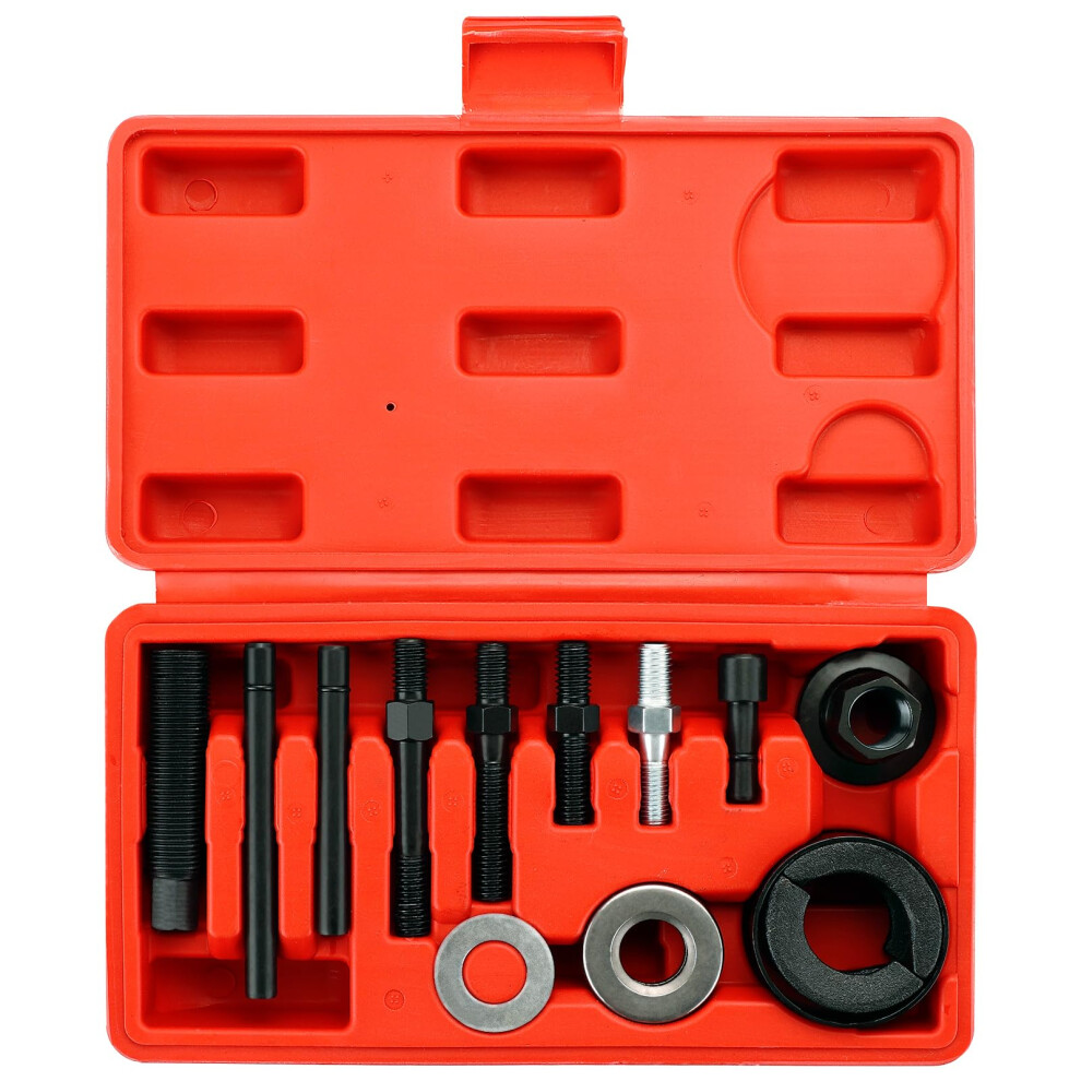 12Pcs Power Steering Pulley Removal Tool Kit For Gm Ford Chrysler Alternator Water Pump 9070919810121
