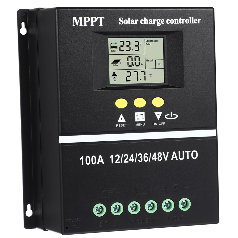 100A Mppt Solar Charge Controller 12V 24V 36V 48V With Advanced Tracking And Poweroff Memory 9099447390141