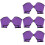 4Paires Protège-Mains Natation Nylon Violet Ajustables 6