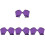 4Paires Protège-Mains Natation Nylon Violet Ajustables 2
