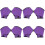 4Paires Protège-Mains Natation Nylon Violet Ajustables 5