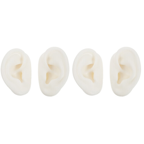 2Paires Oreilles Simulation Silicone Pratique Perçage Affichage 1