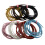 2Pièces Bracelet Cuir Bleu Ciel Solide Élégant DIY 10