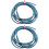 2Pièces Bracelet Cuir Bleu Ciel Solide Élégant DIY 5
