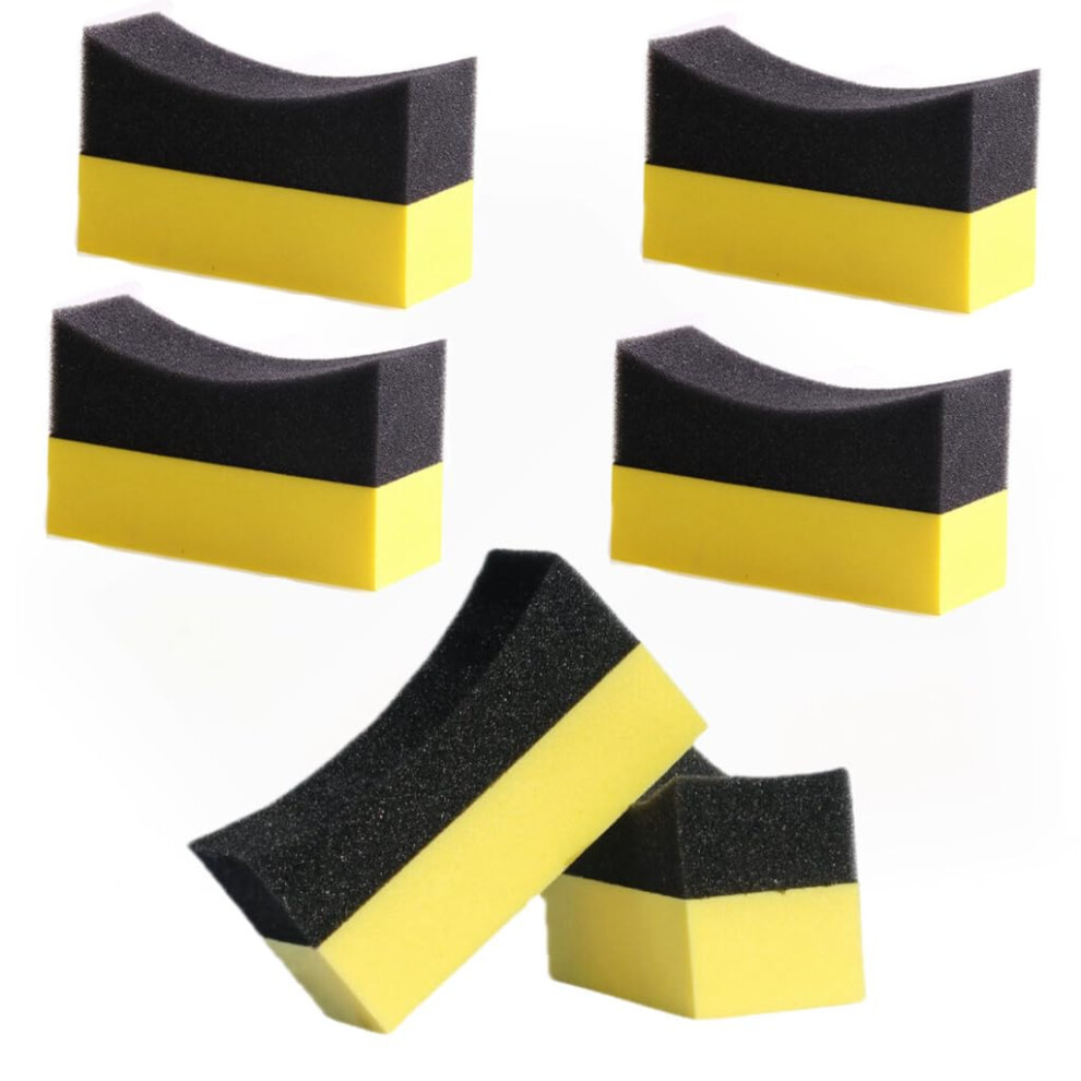 4 Pcs Tire Dressing Applicator Pads With Ergonomic Concave Grip For Car Wax Buffing And Polishing 9070919810190
