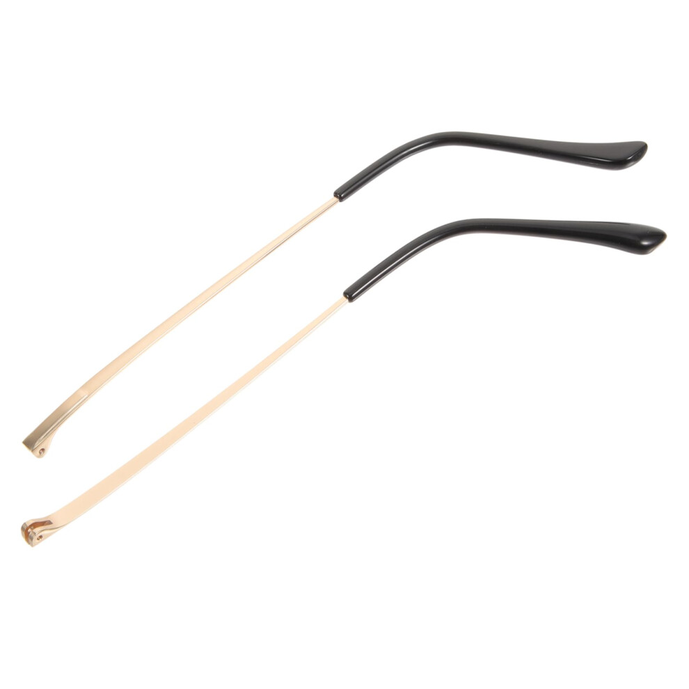 Gold Eyeglass Replacement Temples Set Â Durable Metal Glasses Temple Arms For Universal Frame