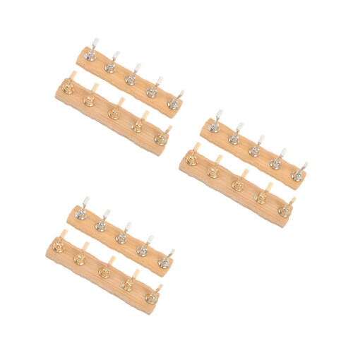 6Pièces Support Polyvalent Bois Plastique Pour Ongles DIY 2