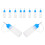 50Pcs Blue Pe Plastic Squeeze Bottles Soft Tip for Paint Dye Glue 2