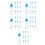 50Pcs Blue Pe Plastic Squeeze Bottles Soft Tip for Paint Dye Glue 9