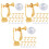 3Ensembles Bases D'oreilles Clip Dorées Pour DIY Confortables 8