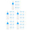 50Pcs Blue Pe Plastic Squeeze Bottles Soft Tip for Paint Dye Glue 5