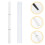 Set Stylo Marquage Peau Permanent Règle Pour Sourcils 8