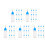 50Pcs Blue Pe Plastic Squeeze Bottles Soft Tip for Paint Dye Glue 8