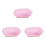 3Pièces Ruban Frange Plume Rose Pour Décoration Textile 2