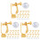 3Ensembles Bases D'oreilles Clip Dorées Pour DIY Confortables 9