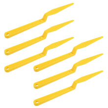 6 Pcs Yellow Window Tint Squeegee Set with Long Handle for Bubble Car Window Film Application