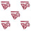 20Pièces Kit Règles Aluminium École Triangle Rapporteur 8