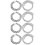 4Ensembles Hommes Link Argent Rhinestone Design 8