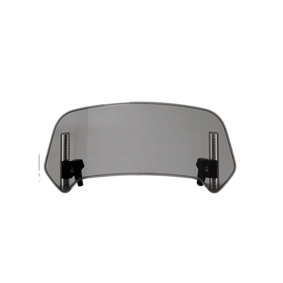 Large Universal Motorcycle Windshield Extension Adjustable Spoiler Clampon Deflector For Bmw Kawasaki Yamaha Gray 9113335623576