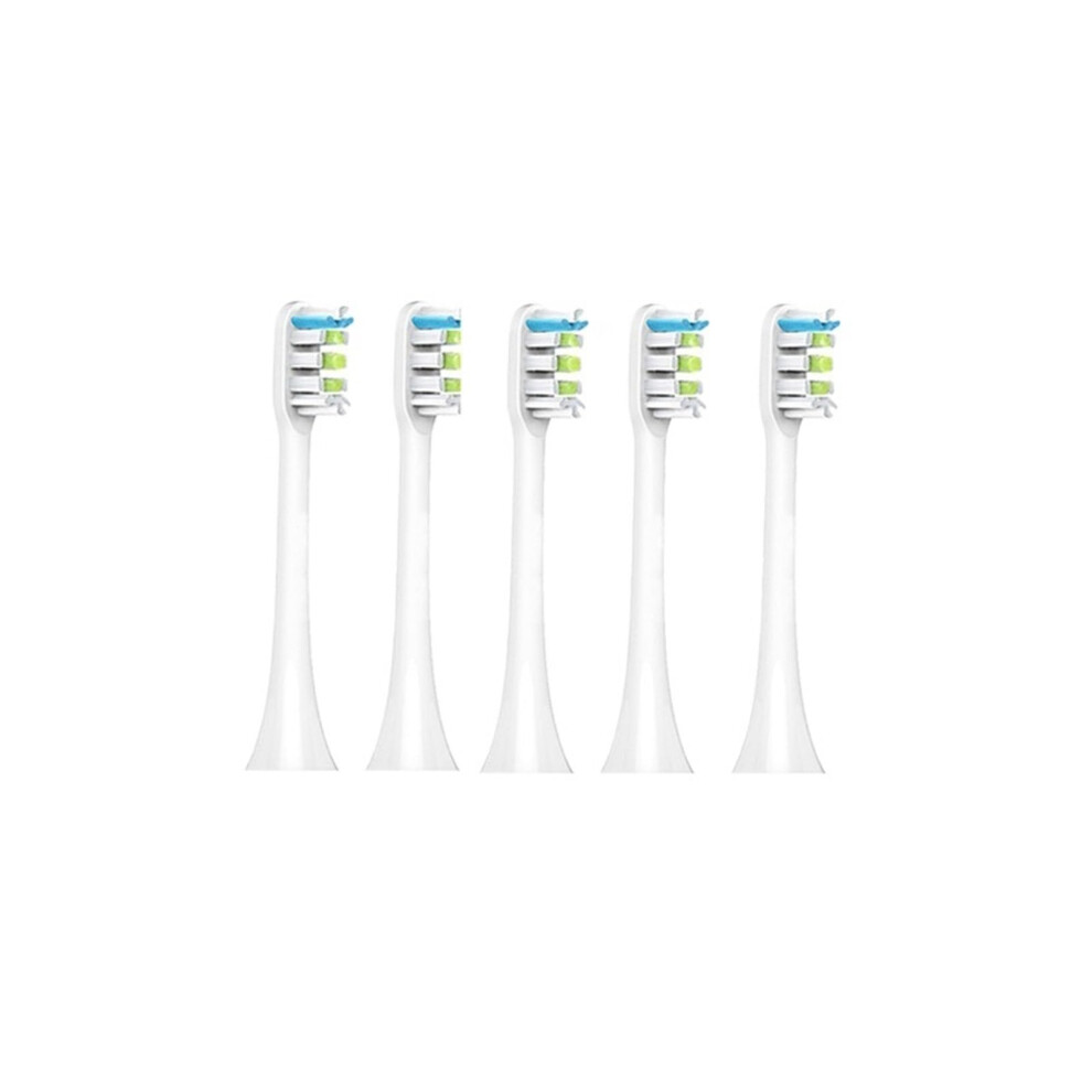 White Electric Toothbrush Replacement Heads 5 Pack For Xiaomi Soocas Sonic Brush
