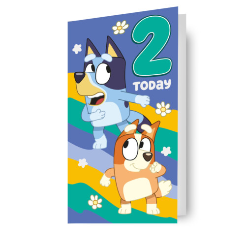 Bluey Bluey Age 2 Sticker Birthday Card