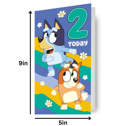 Bluey Bluey Age 2 Sticker Birthday Card 2