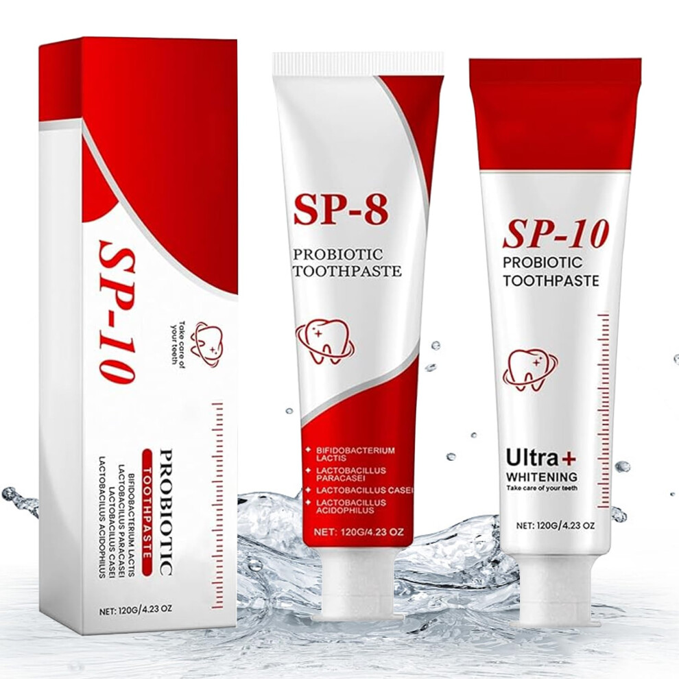 SP8 SP10 Ultra Whitening Probiotic Toothpaste for Oral Health and Fresh Breath