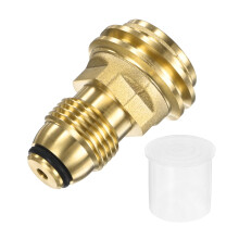 Propane Tank Adapter Brass POL to QCC1 Converter Quick Connection LeakResistant for Grill or Heater
