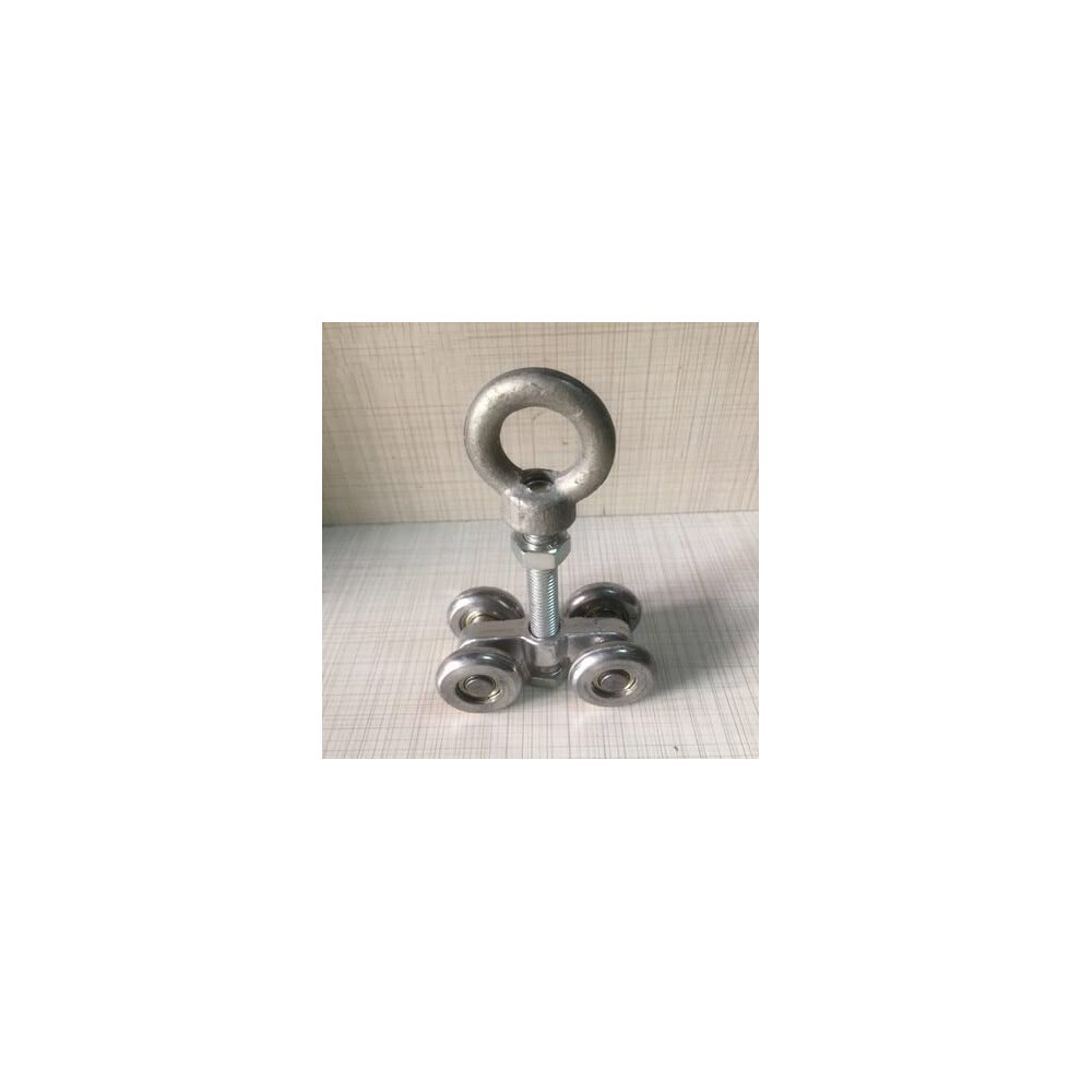 Heavy Duty Sliding Door Roller 200Kg Load Capacity Four Wheel Iron Pulley Corrosion Resistant 9070919811692
