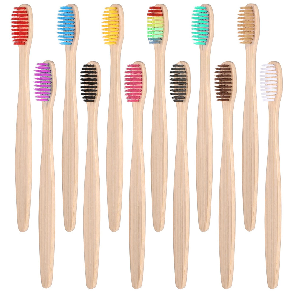 Bamboo Toothbrush Bulk Pack 120pcs Soft Bristle EcoFriendly Handle Individually Wrapped for Adults
