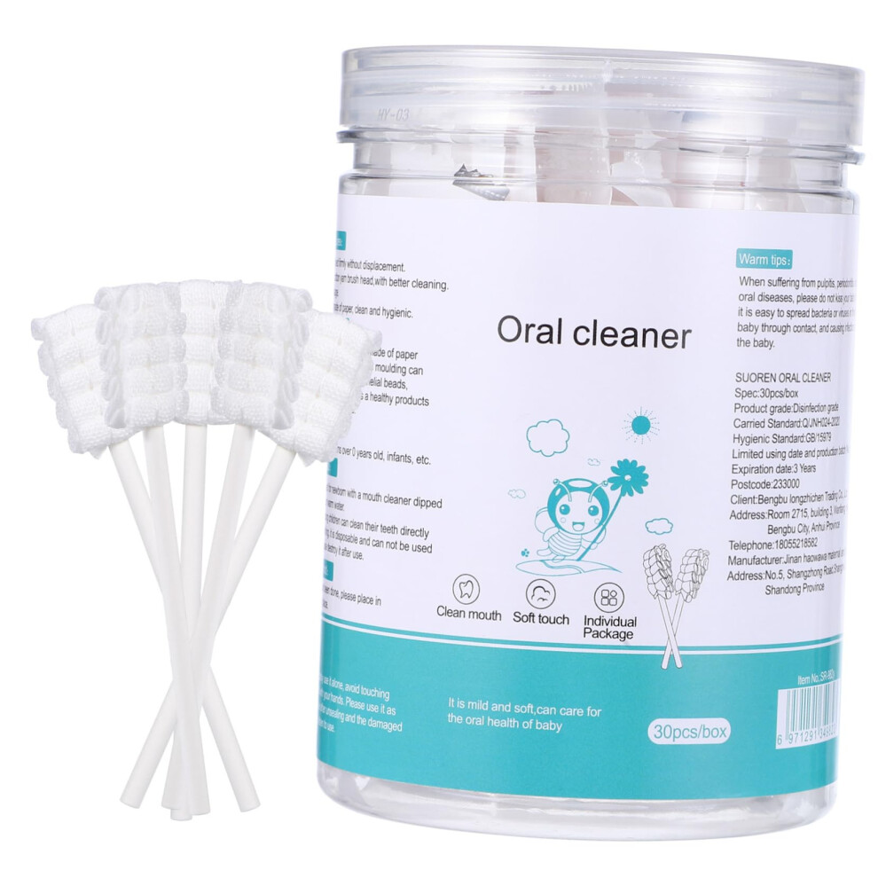 30Pcs Baby Toothbrush and Infant Oral Care Set with Soft Gauze for Gentle Gum Protection