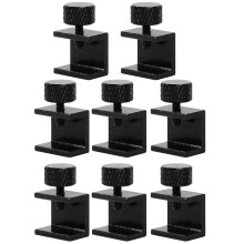 16Pcs Glass Bed Stable Clamps Black Aluminum Alloy for 3D Printing Use