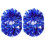 2Pièces Pompons Cheerleader Pe Multicolores Accessoires Reutilisables 1