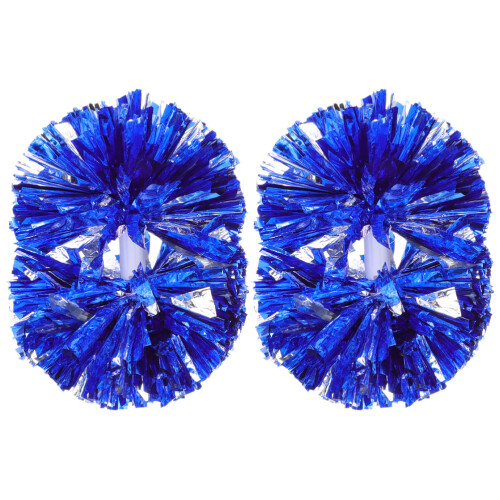 2Pièces Pompons Cheerleader Pe Multicolores Accessoires Reutilisables