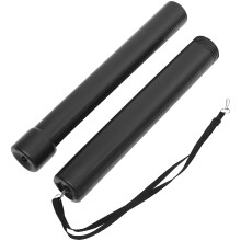 2Pièces Tube Poster Réutilisable ABS Noir Pour Stockage Pratique